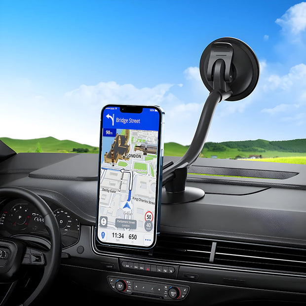 Support Téléphone Voiture Pare Brise Magnétique