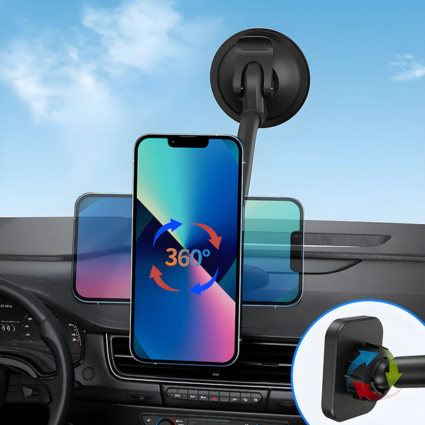 Support Téléphone Voiture Pare Brise Magnétique