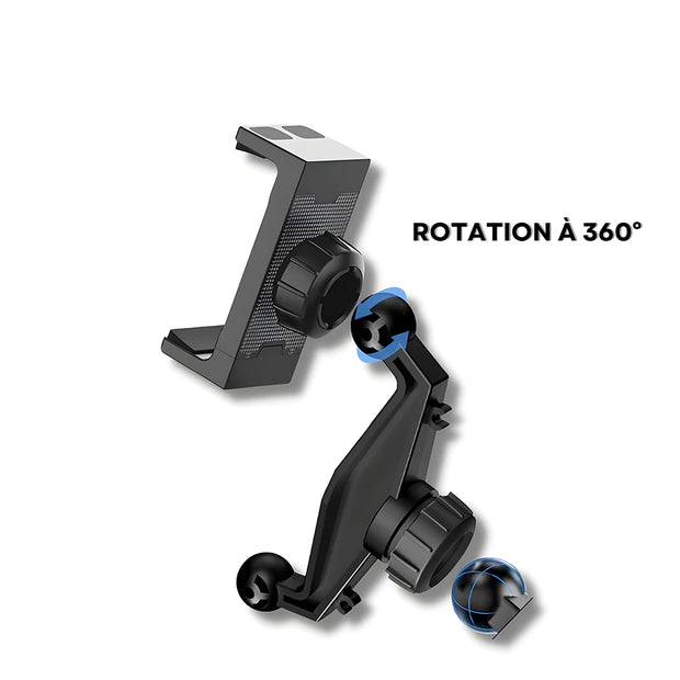 Support Telephone Voiture Ventouse Double pince
