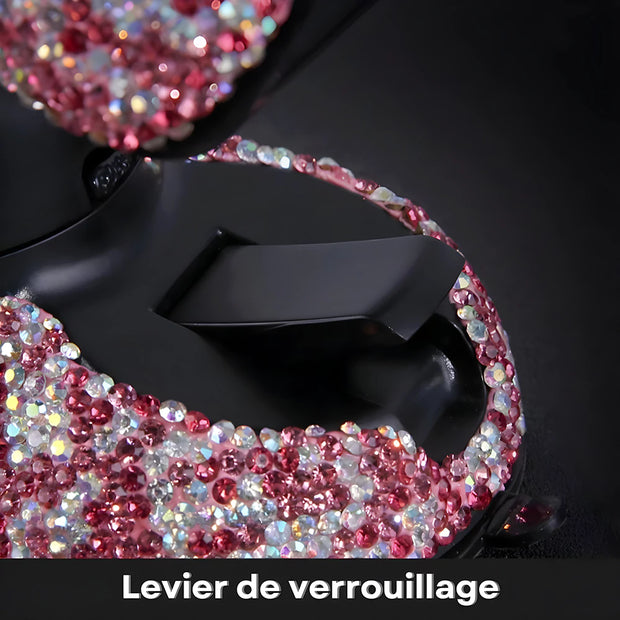Support Telephone Voiture Ventouse Strass
